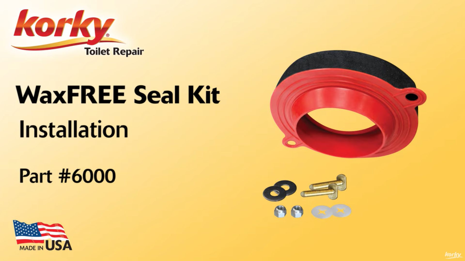 Wax Free Toilet Seal Korky